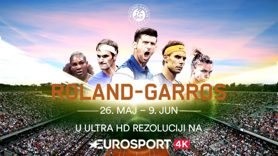 Gledajte Rolan Garos na Eurosport 4K kanalu 1