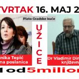 Protest „1 od 5“ miliona 16. maja u Užicu, govore Marinika Tepić i Vladimir Dimitrijević 11