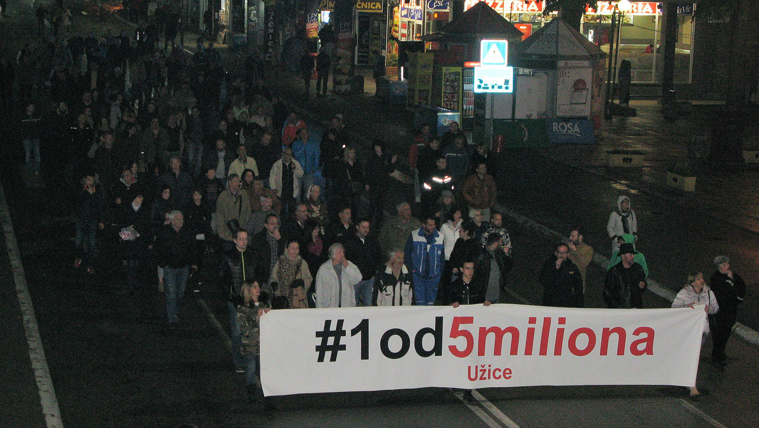 Novi protest Jedan od pet miliona večeras u Užicu 1