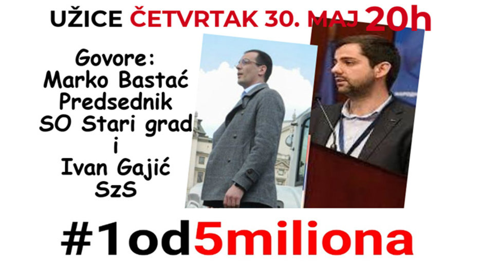 Užičani nastavljaju protest 1 Užičani nastavljaju protest 1