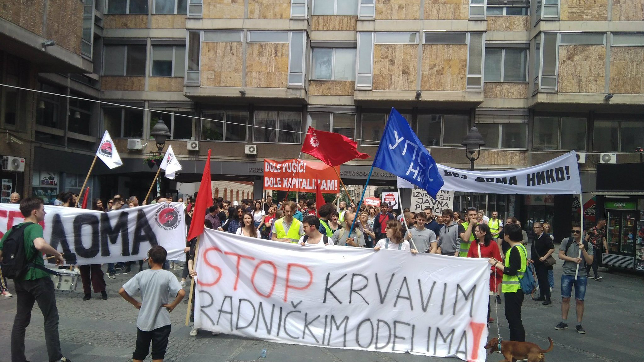 Protest protiv privatnih izvršitelja u Beogradu 1