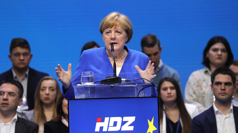 Merkel na predizbornom skupu HDZ ukazala da je nacionalizam protivnik Evrope 1