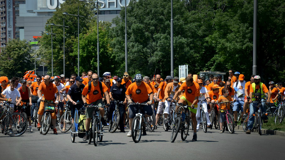 Najmasovnija biciklistička vožnja Orange Bike Ride šesti put u Beogradu 8. juna 1
