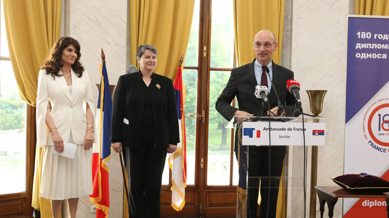 Francuski orden Akademske palme rektorki BU Ivanki Popović 1