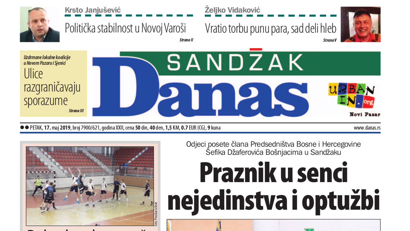 Sandžak Danas - 17. maj 2019. 1