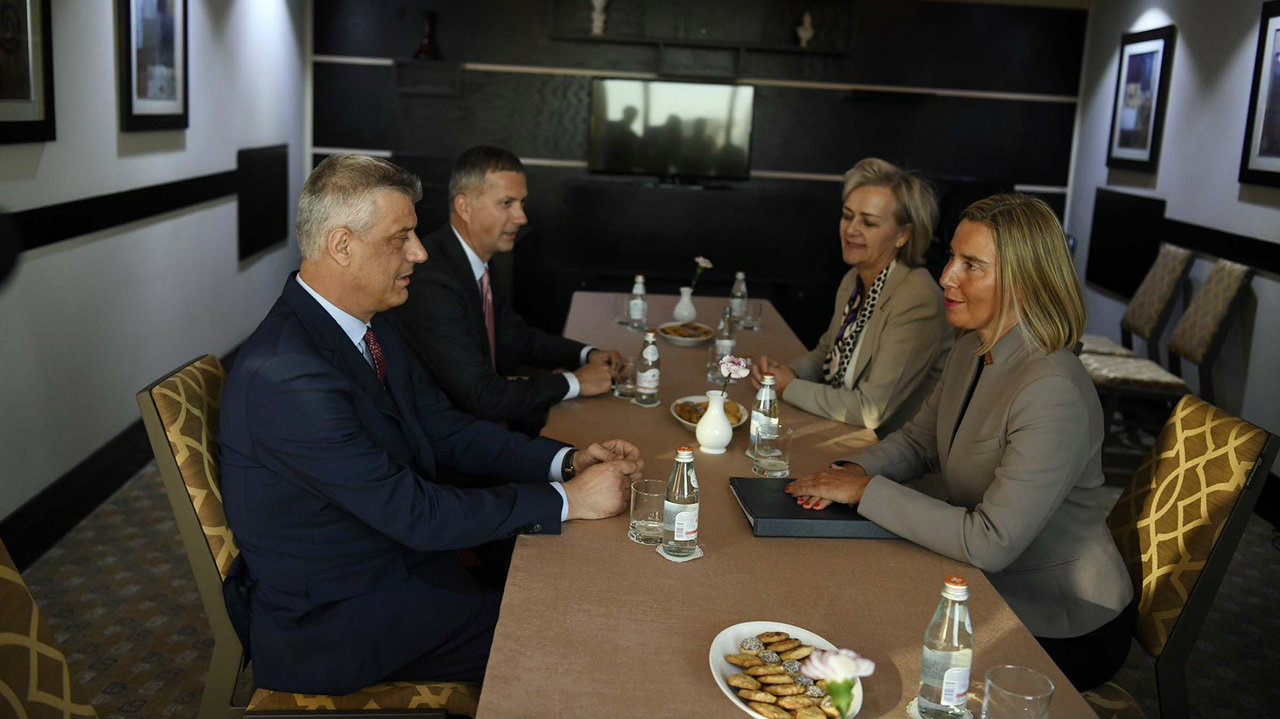 Tači i Mogerinijeva u Tirani razgovarali o dijalogu Kosovo Srbija 1
