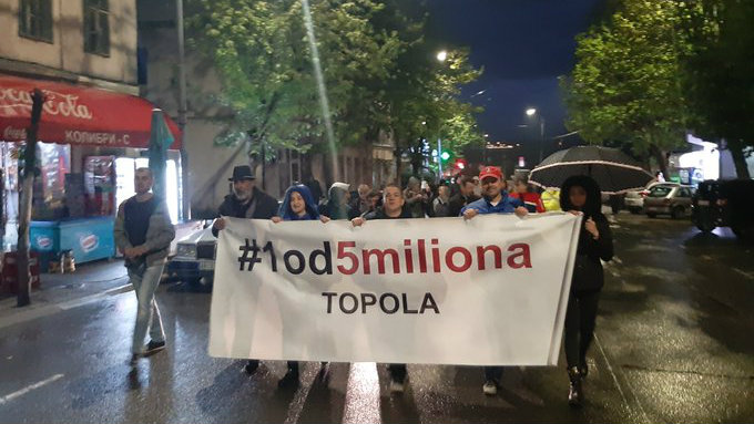 U Topoli održan još jedan protest "Jedan od pet miliona" 1