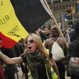 Nasilje na protestu Žutih prsluka u Briselu 9