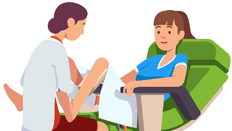 ilustracija ginekološkog pregleda