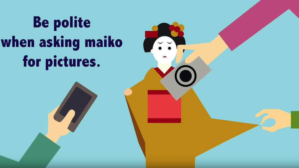 Ne pipajte gejše: Japanske lekcije turistima 2 Video kampanja, Japan