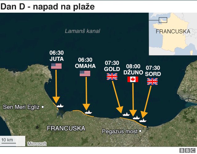 Dan D: Šta se desilo u Normandiji 5 Grafika kretanje trupa