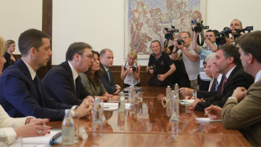 Vučić i Palmer razgovaraju tokom Generalne skupštine UN 1
