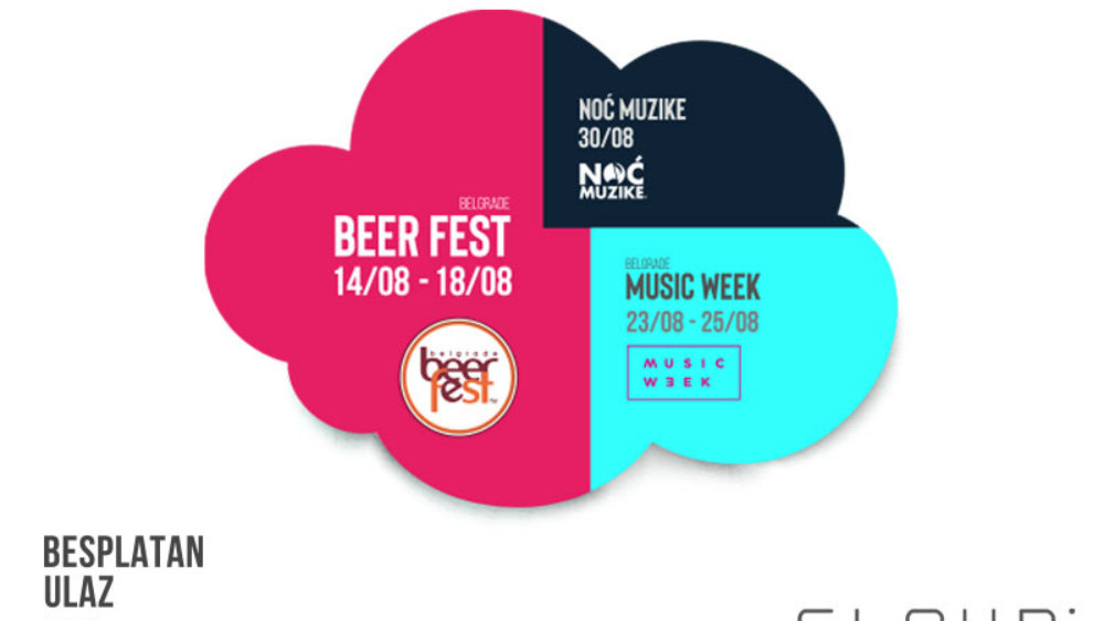 Besplatan ulaz na tri muzička festivala u avgustu na Ušću: Belgrade Beer Fest, Belgrade Music Week i Noć muzike 1