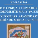 Arhiv Srbije: Izložba osmanskih dokumenata značajnih za istoriju Srbije od 10. juna 13