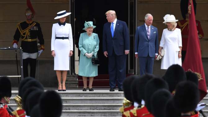 Britanska kraljica i princ Čarls primili Trampa u Bakingemskoj palati 1