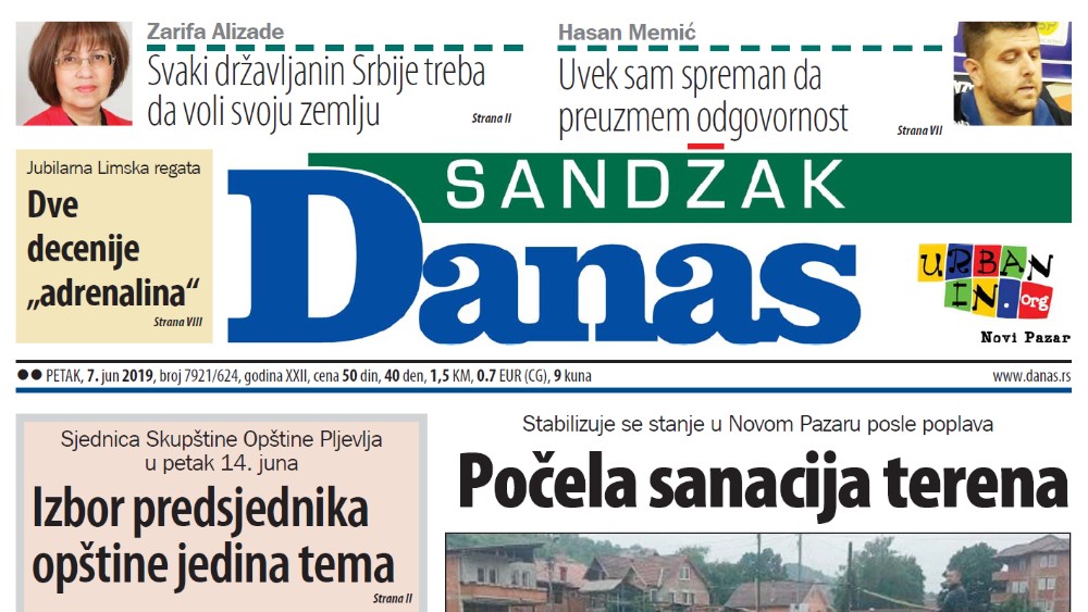 Sandžak Danas - 7. jun 2019. 1