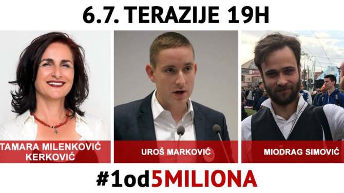 Kod Česme govori Uroš Marković 1