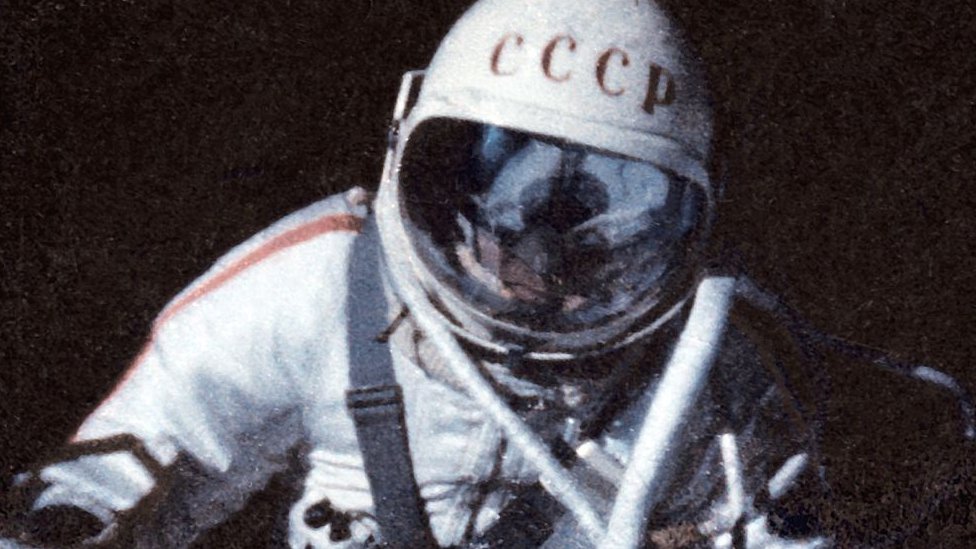 Alexei Leonov during his 1965 spacewalk
