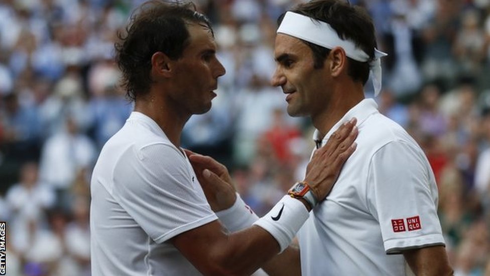 Nadal čestita Federeru posle polufinalnog meča