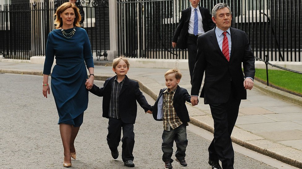 Gordon Brown and his family
