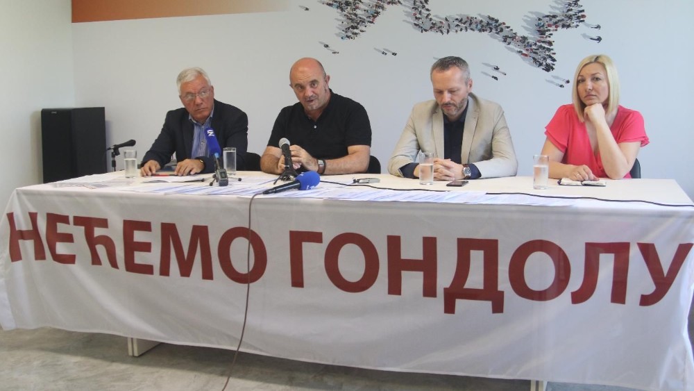 GDF predao peticiju sa zahtevom da se odustane od gondole 1