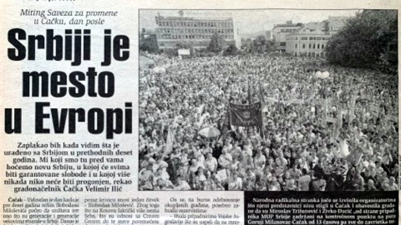 Kako su izgledali protesti protiv vlasti u Srbiji pre 20 godina? 1