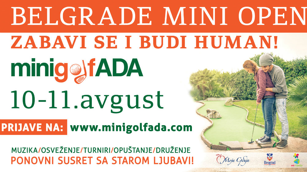 Turnir u mini-golfu na Adi Ciganliji 10. i 11. avgusta 1