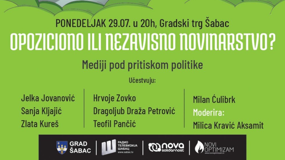 Nastavlja se Zona novog optimizma u Šapcu raspravom o nezavisnom novinarstvu 1