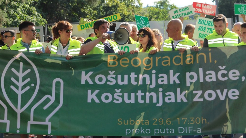 Zelena stranka: Pojedinci pokušavaju da zloupotrebe proteste na Košutnjaku 1