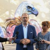 Novi mural u Beogradu - beloglavi sup od recikliranog materijala 8