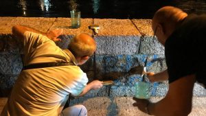 Na antifašističkoj šetnji uklonjeni nacistički grafiti na Nišavskom keju 3