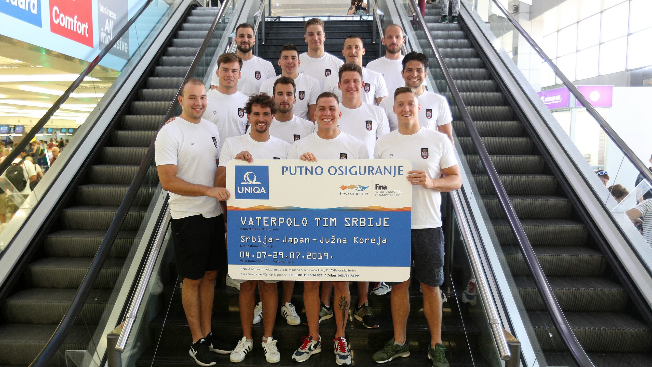 Vaterpolo reprezentacija Srbije otputovala na Svetsko prvenstvo 1