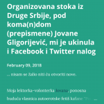 Otvoreno pismo javnosti povodom ponašanja Zorana Ćirjakovića, predavača na FMK 4