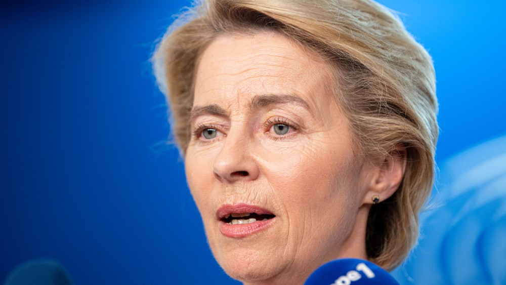Ursula fon der Lajen u kampanji u Evropskom parlamentu 1