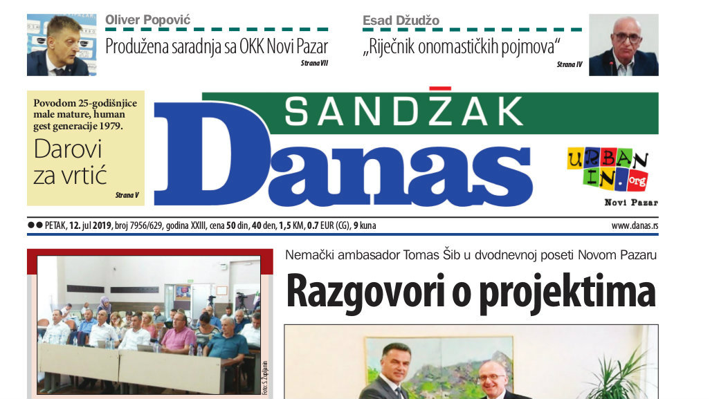 Sandžak Danas 12. jul 2019. 1