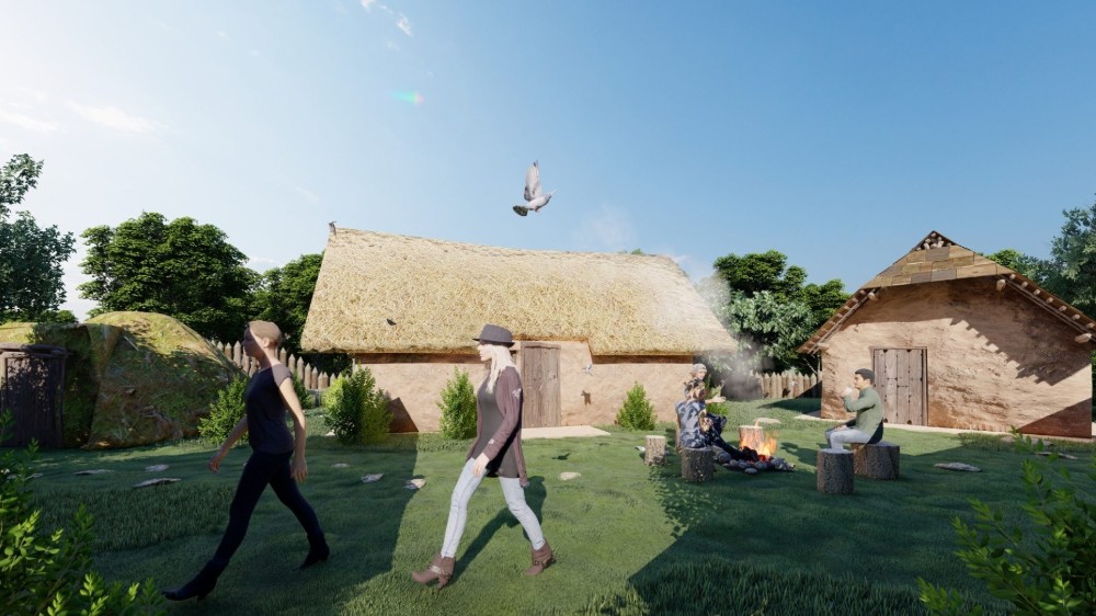 U klisuri reke Đetinje niče replika neolitskog sojeničkog naselja 1