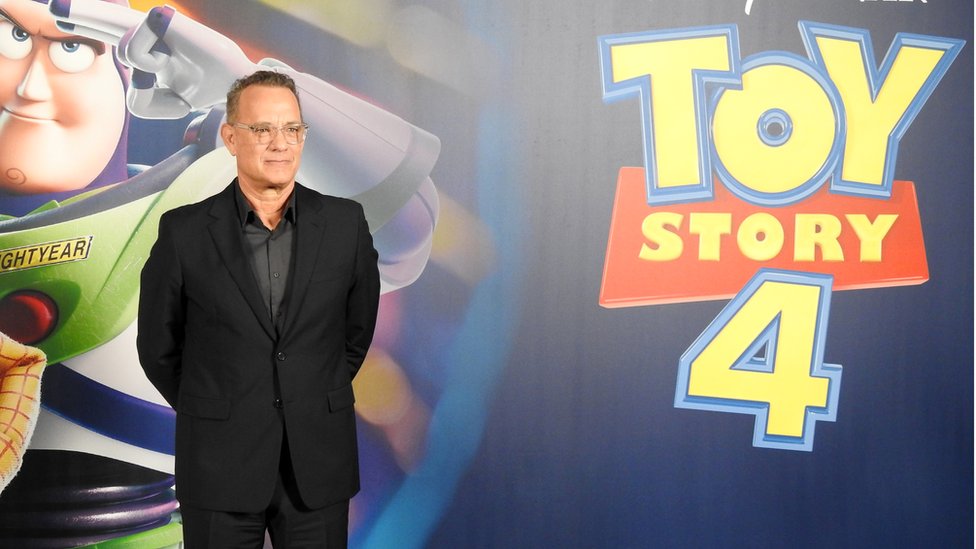 Tom Hanks reprised his role as Woody in the Toy Story 4