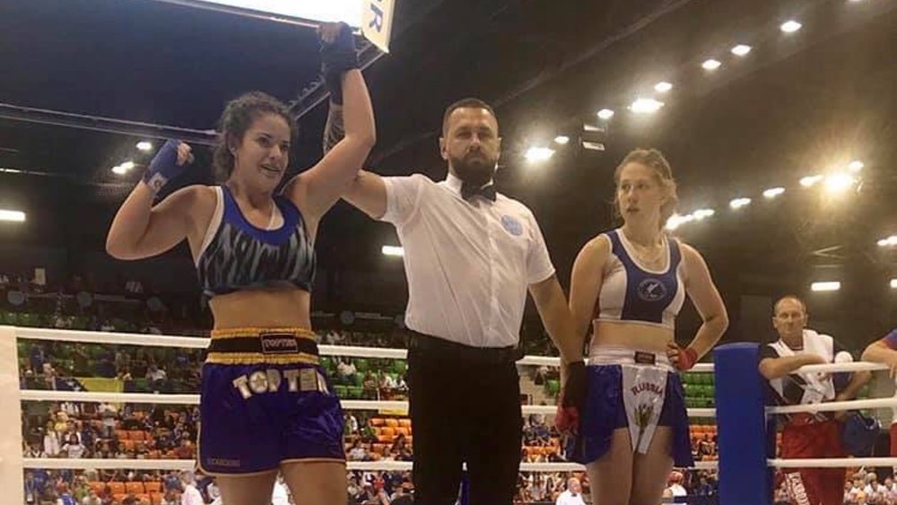 Natalija Savić juniorska evropska šampionka u kik-boksu 1