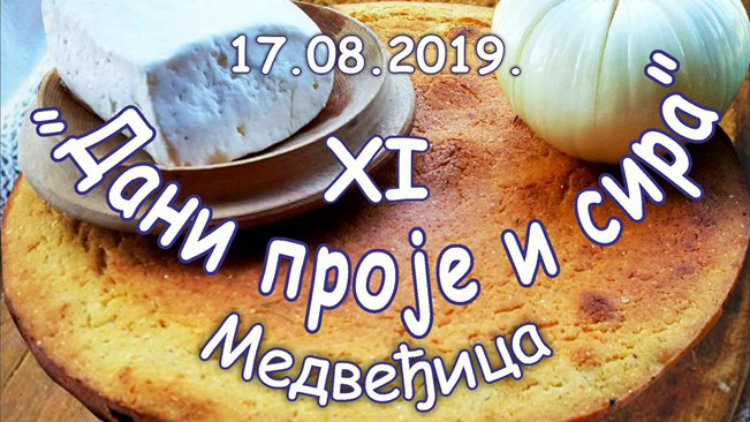 "Dani proje i sira" 17. avgusta u naselju Medveđica 1