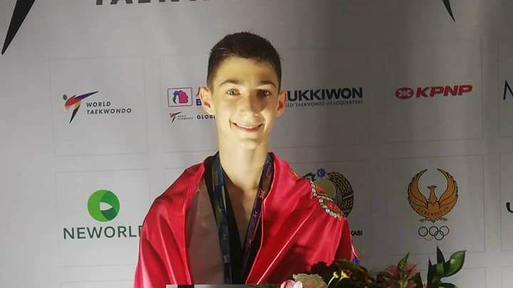 Na Svetskom prvenstvu u tekvondou za kadete Žarko Krajišnik osvojio srebro 1