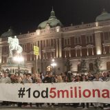 Beograd: 44. protest 1 od 5 miliona na 19. godišnjicu petooktobarskih demonstracija 2