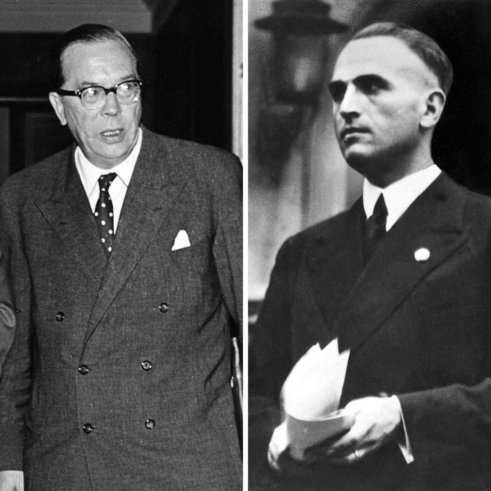 Georg Dakvic (levo) i Verner Best