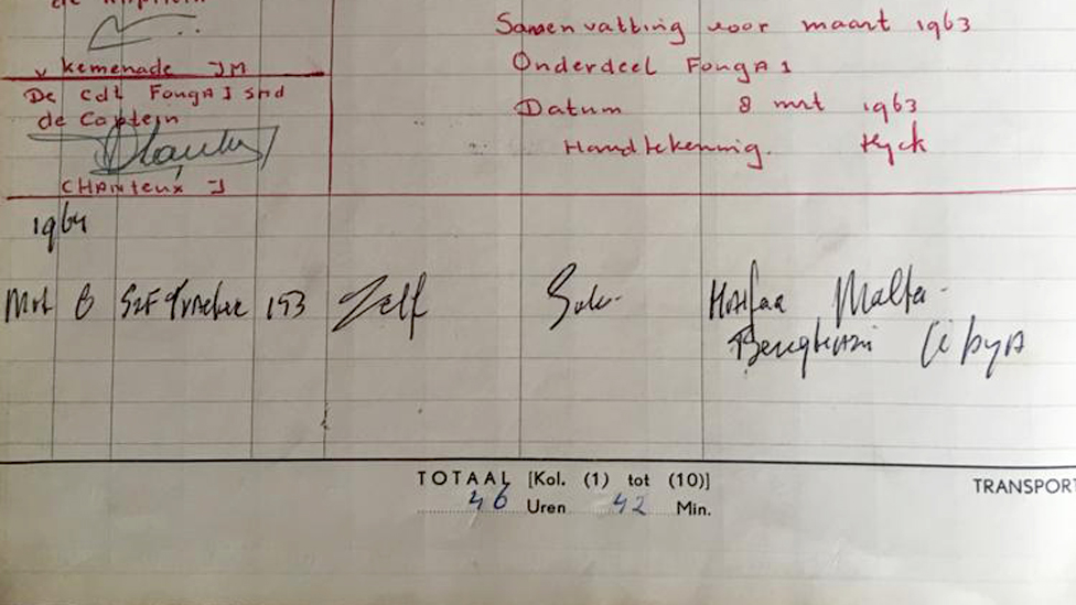 Van Ajk navodi let do Bengazija u svom dnevniku...