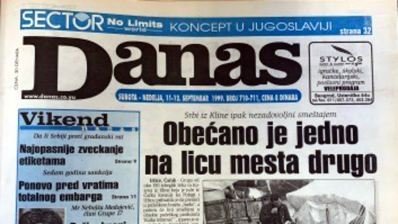 Danas (1999): Vuk i Danica Drašković - prvi par jugoslovenske opozicije 1