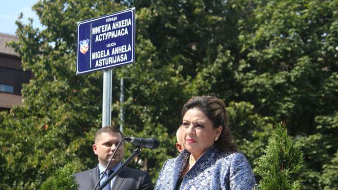 Dačić i ministarka Gvatemale otvorili ulicu Migela Anhela Asturijasa u Beogradu 1