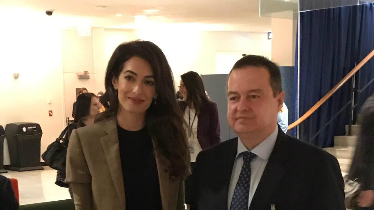 Amal Kluni razgovarala sa Dačićem o slobodi medija 1