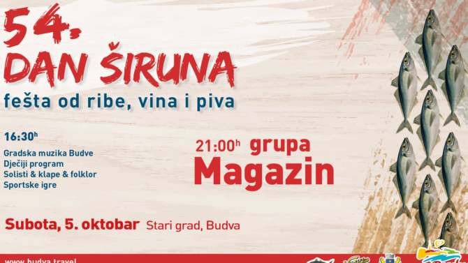 U Budvi 54.put zaredom Dan širuna petog oktobra 1
