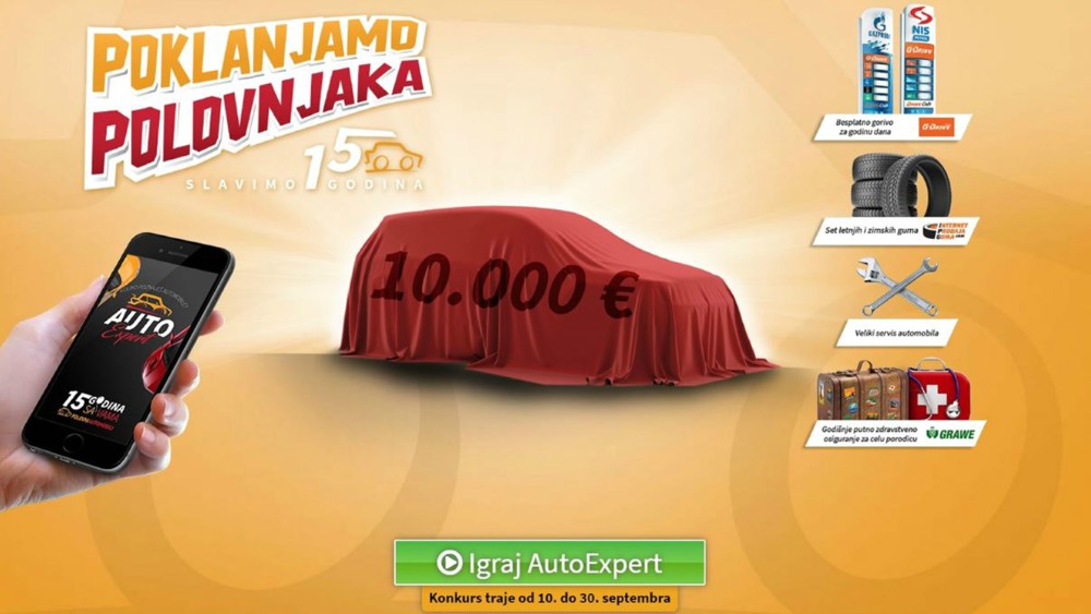 Povodom 15 godina sajta, Polovnjaci poklanjaju polovnjaka 1