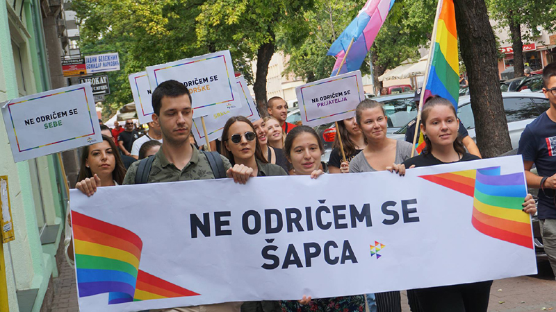 U Šapcu održana Prajd šetnja kao najava za predstojeću Paradu ponosa u Beogradu 1