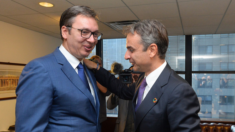 Sastanak predsednika Srbije i predsednika Vlade Grčke 1
